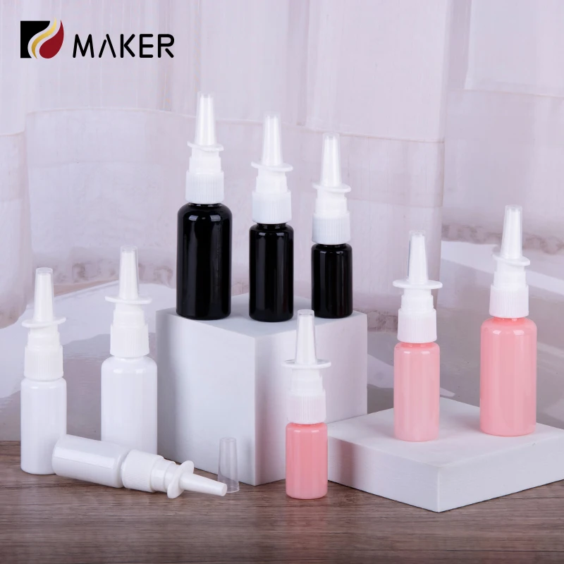 Empty Plastic Mini Tanning Nasal Spray Bottle 5ml 10ml 30ml 50ml PET ...