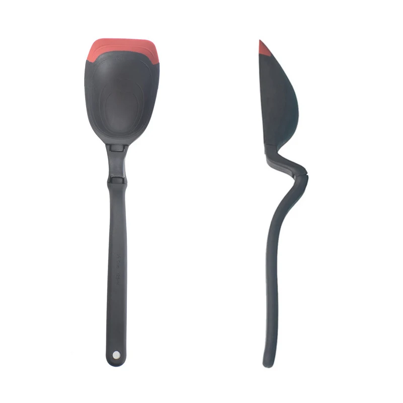 360 Degree Rotation Non-scratching Pan Large Silicone Soup Ladle Spoon Silicone Ladle for Cooking or Serving Big Batches of Soup