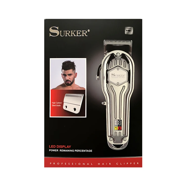IN STOCK USB Cordless Metal Professional Rechargeable Electric Hair Trimmer For Men.jpg