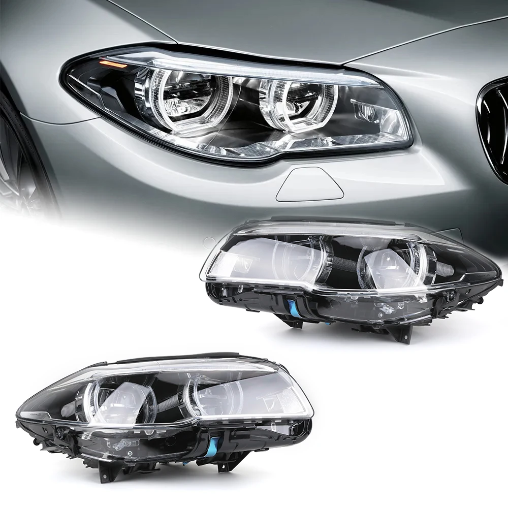 Modified Xenon Hid Angle Eyes Adaptive Led Headlight Headlamp For Bmw 5 ...