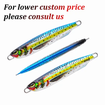 3D Printed DUO Slow Fall Pitch Jigging Metal Lure Bait 30g/40g/60g for Sea Bass Pike Fishing Jig Lure – Metal Jig – view 3