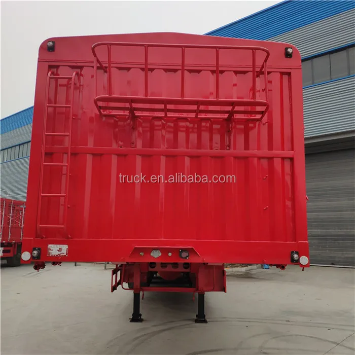 40ft 45ft Flatbed Container Dry Cargo Van Trailer Box Semi Trailer