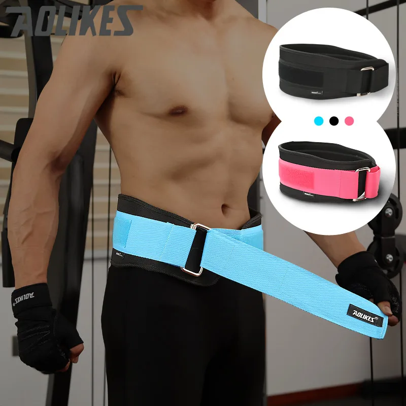 Спортивный пояс Aolikes для поддержки талии, тяжелой атлетики, фитнеса, тренажерного зала, спины, поддерживающий пояс, пояс для бодибилдинга, дома, тренажерного зала, фитнеса, тренировочный пояс