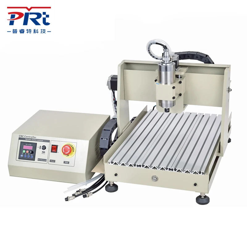 PRTCNC 3040-1.5KW CNC Engraving Machine 3 Axis Cutting Milling Engraving for Copper Stamp and Metal Wood