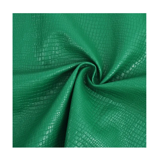 Top Grade Mega Recycled Eco-Friendly Softness 0.7MM Crocodile Skin Artificial PVC Rexine PU Faux Leather