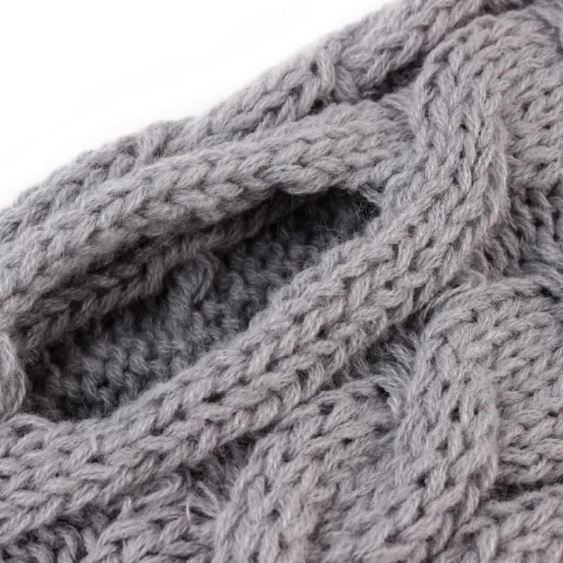 product-750-750 Autumn Winter Pet Dog Sweater Fashionable Solid Color Twist Knitted Warm Clothing Comfortable XL Size Multiple Colors Available