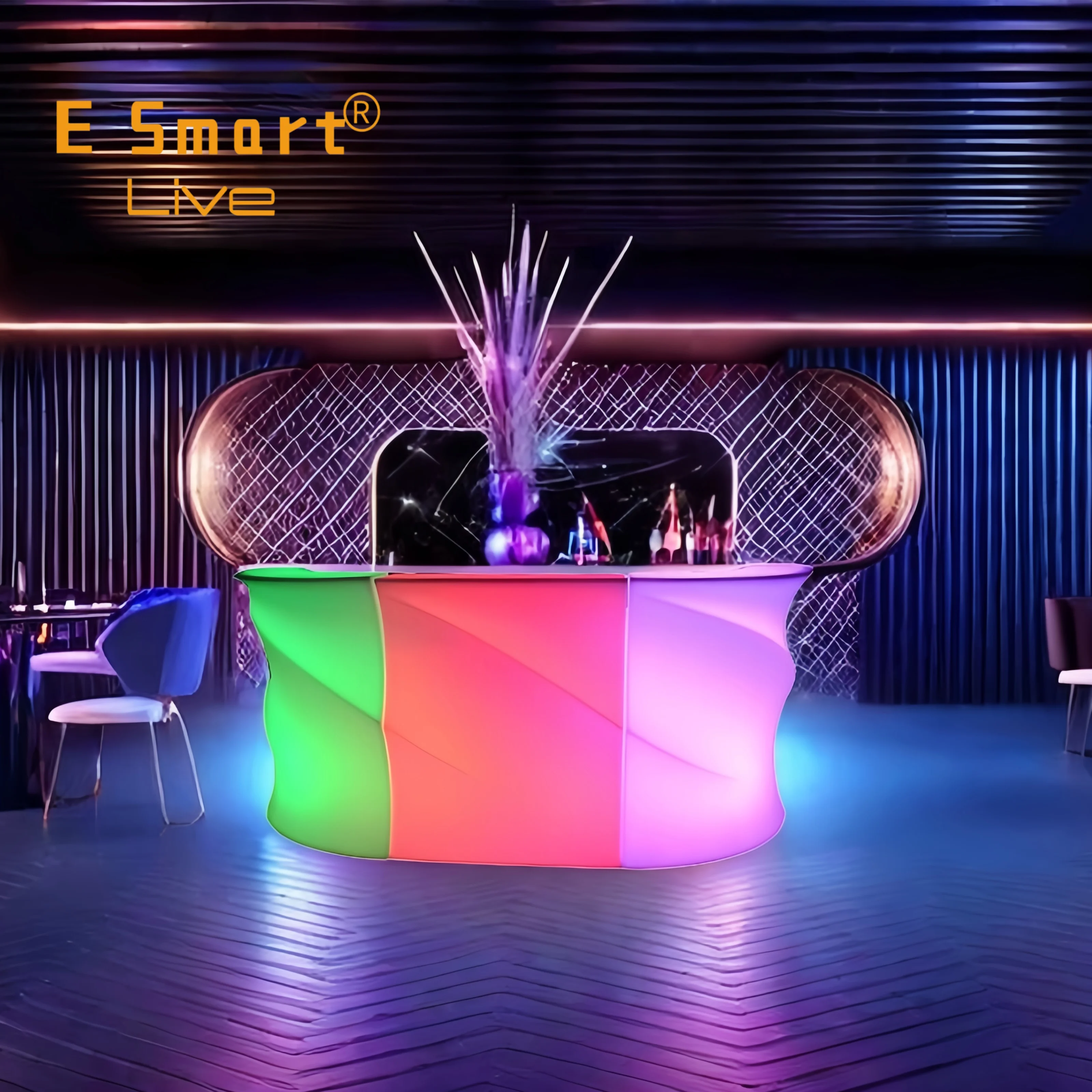 ポータブルバーカウンターパーティーイベントカウンターLED