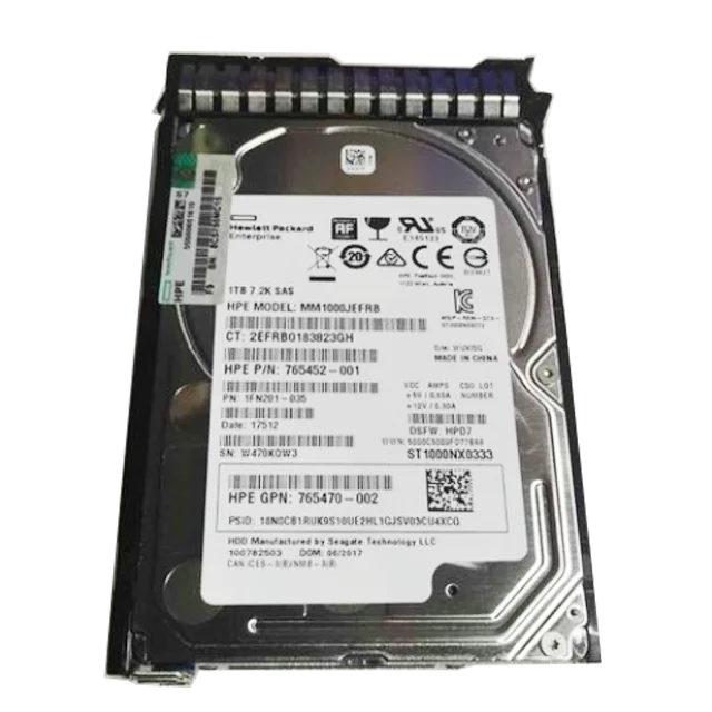 765464-B21 765872-001 1T SAS 7.2K 2.5 សេវាកម្មរបស់សេវាកម្ម