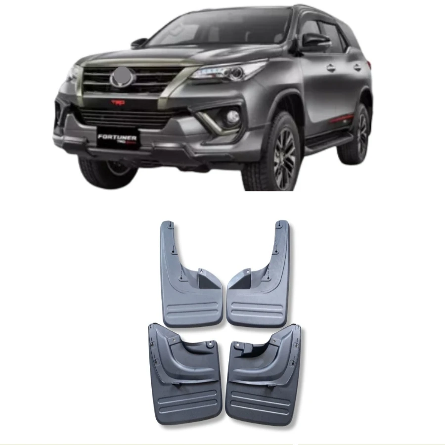 TIYPEOR 4PCS Mud Flaps Mudguards Fender Splash Guards for Toyota Fortuner Suv 2010 - 2015 Auto Auto Fender