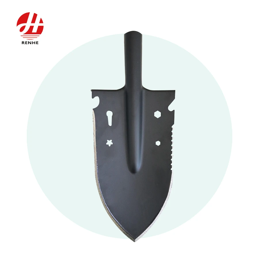 Wholesale Farming Garden Hand Tool Digging Spade  50Mn Steel Camping Multi-functional Shovel Head