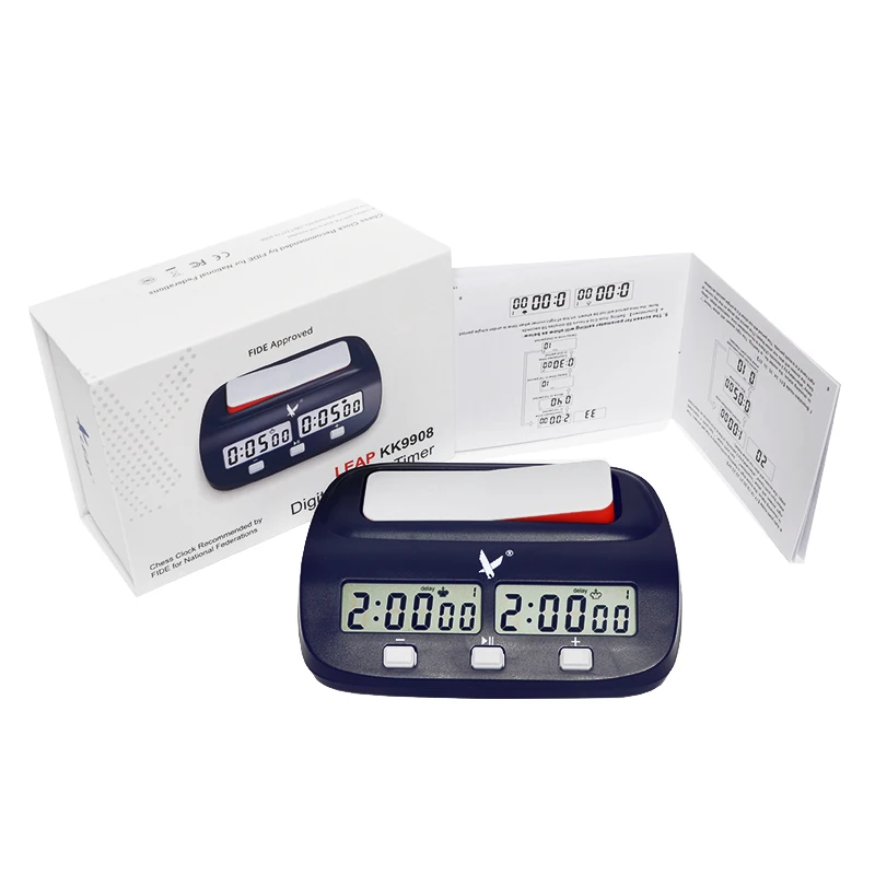 KK9908 FIDE Approved Chess Clock Professional Intelligent Chess Timer High Quality Timer for Chess Board Game