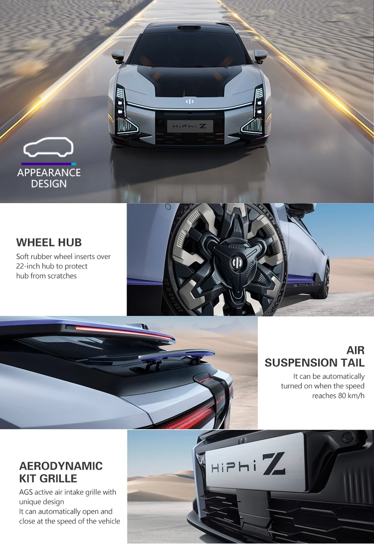 Gaohe Hiphiz Sports Voiture Hiphi Z Sedan 4 5 Seater Electric Car 2022