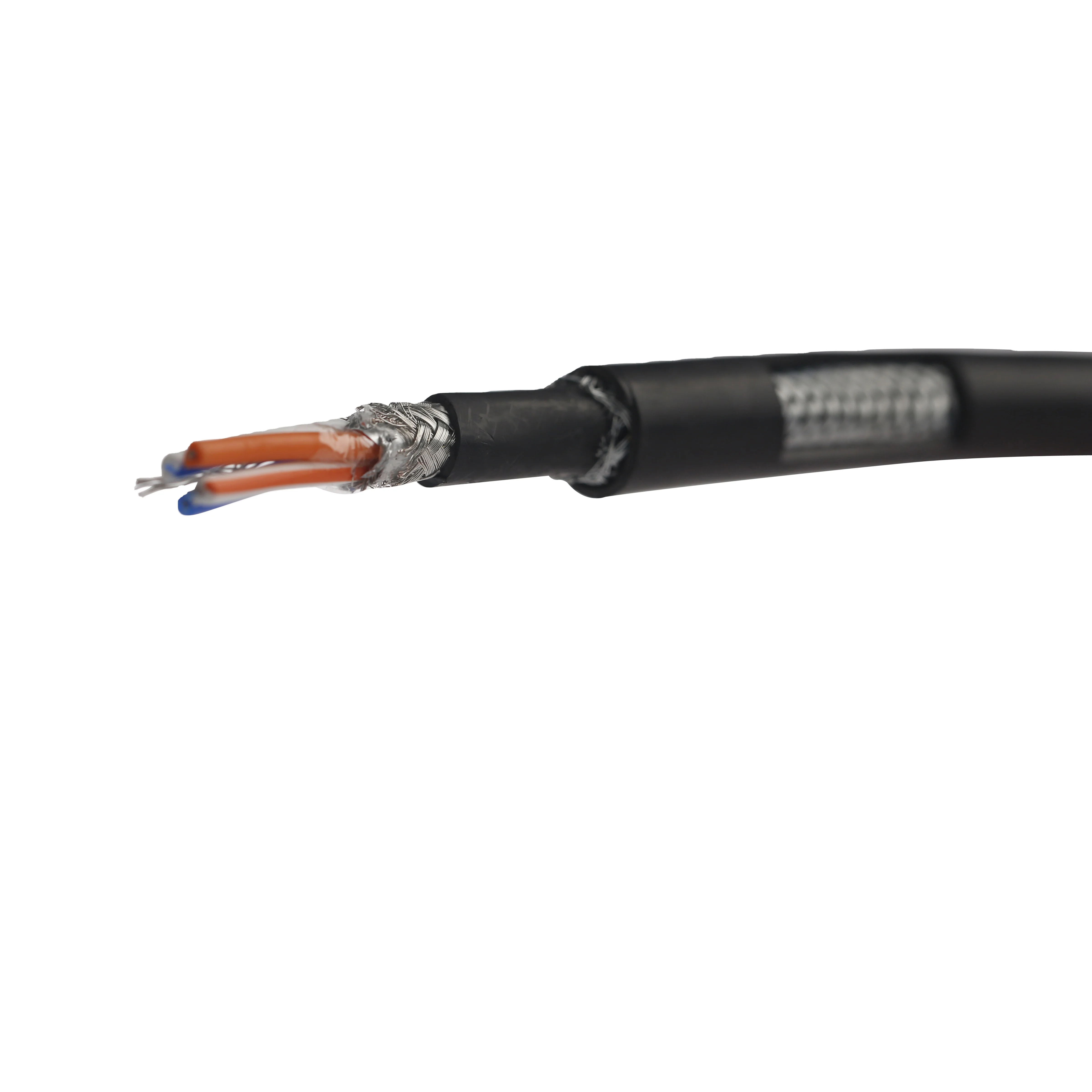كابل Coaxial RF RG6+2C مدمج مع كابل الطاقة لأغراض المراقبة الشاملة
