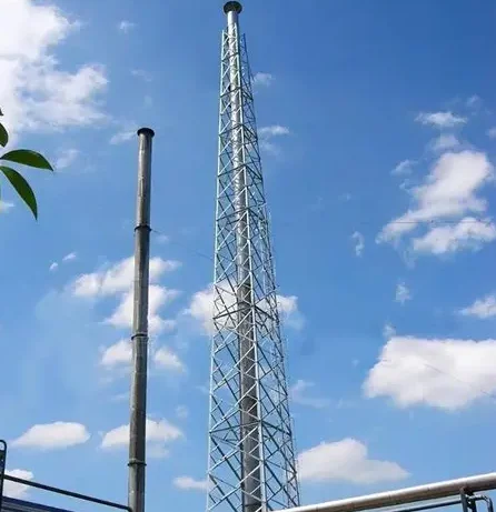 High-Temp Resistant Chimney Tower Durable Steel Anti-Corr  Stable Structure Easy Inst for Industrial Factories