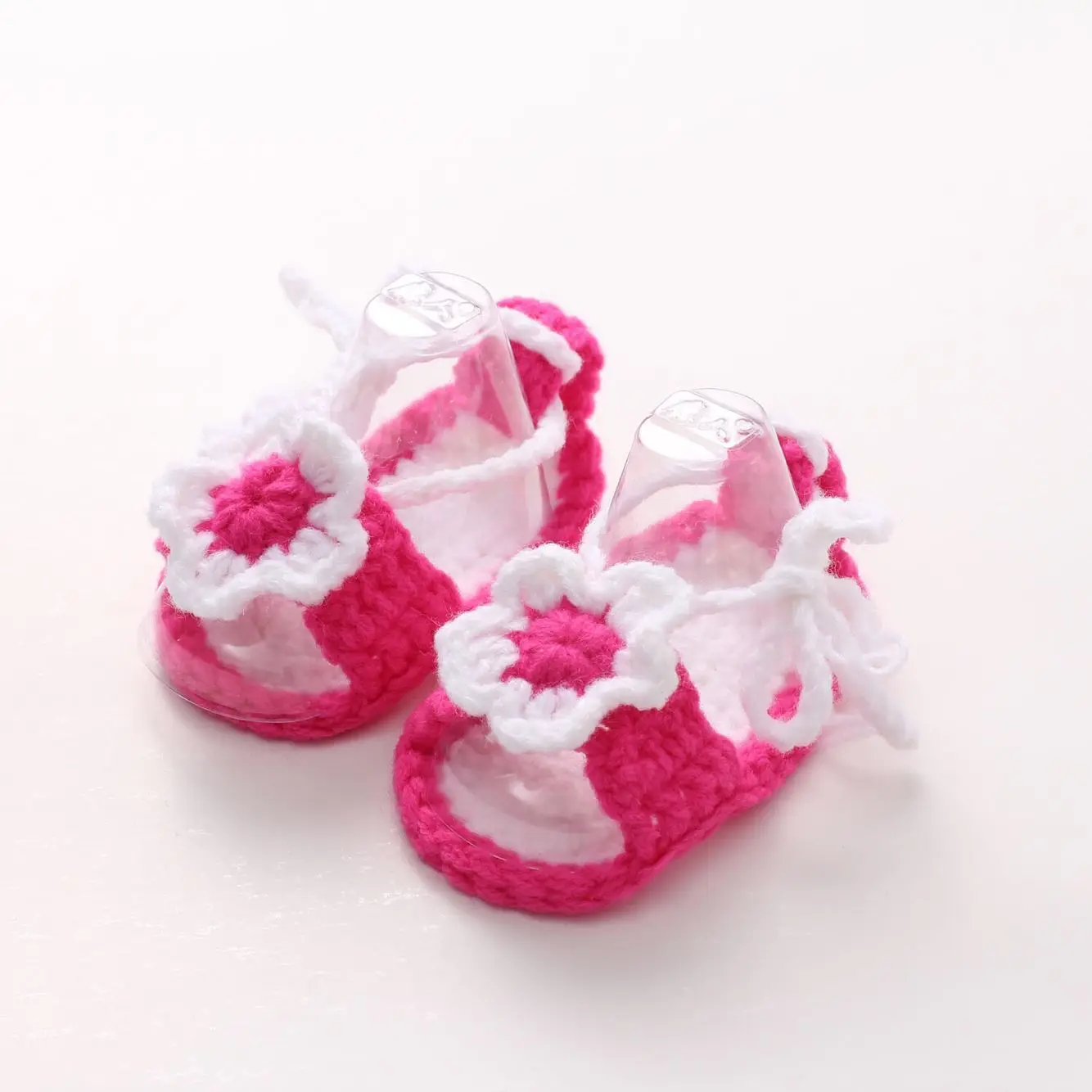 HANDMADE CROCHET BABY FIRST SHOES WOOL CASUAL BOOTS TRAINERS SLIPPERS UNISEX 