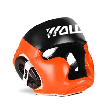 WOLON  Boxing Training Head Guard PU cheap Helmet