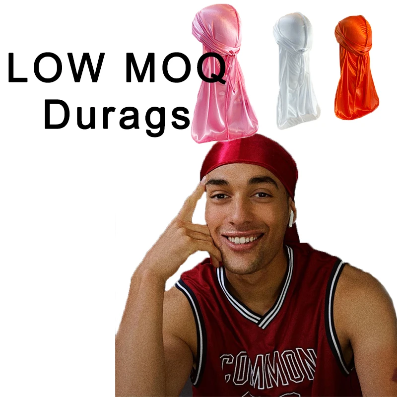 Silky Durags For Men Silk Custom Logo Hombre Wholesale Hip Hop Durag