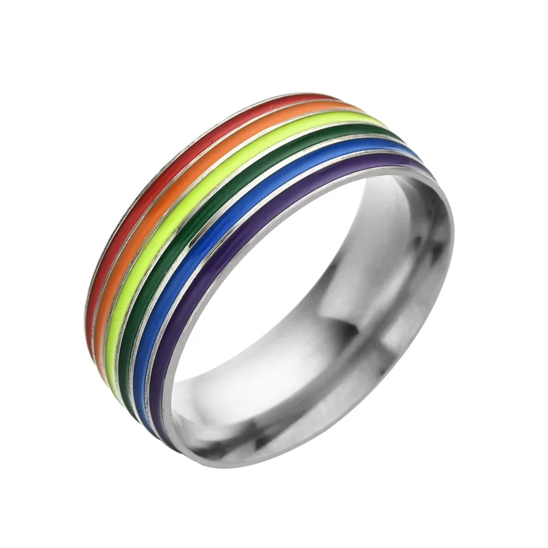 Anello Uomo Carburo Tungsteno Arcobaleno Anello Uomo In Carburo Di
