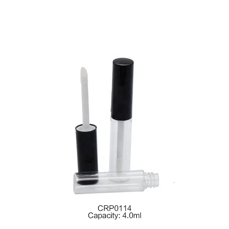 Quality lipgloss tube empty big brush applicator lipgloss tube wholesale 4ml empty lipgloss package 