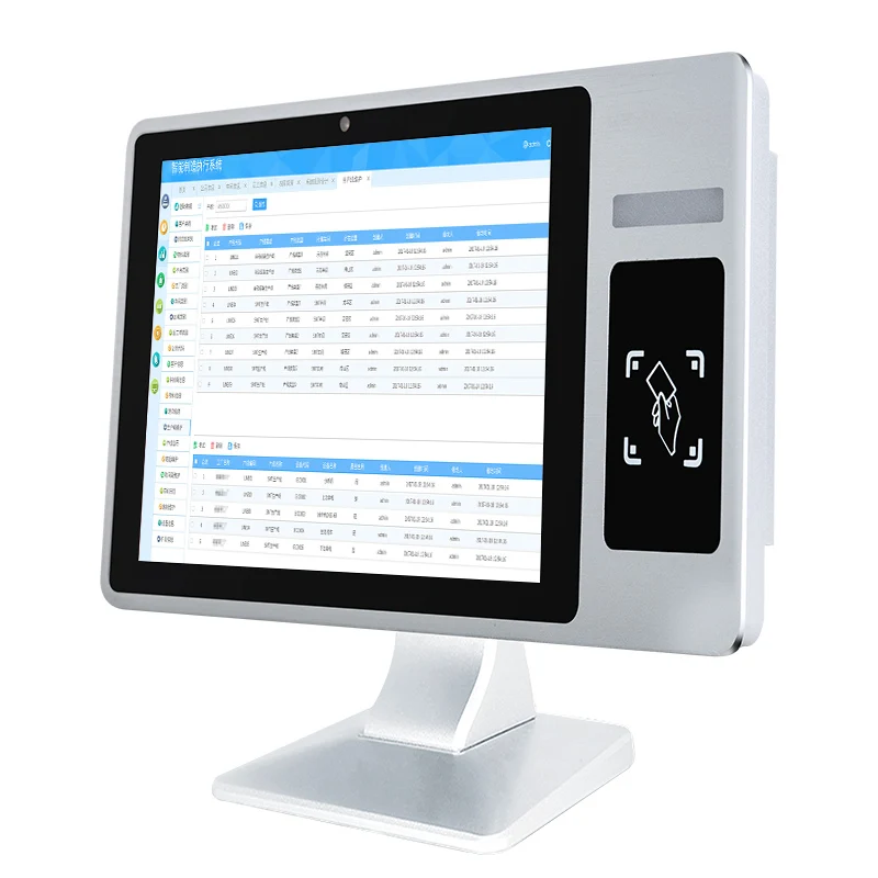 Touchthink Industrial Android Panel Pc with Ic Card Reader Rfid Card Reader Biometric Fingerprint Recognition Device