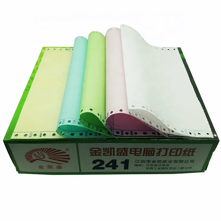 Factory Direct Multi color Printing Carbonless Paper NCR Continuous Forms Carbonless Paper