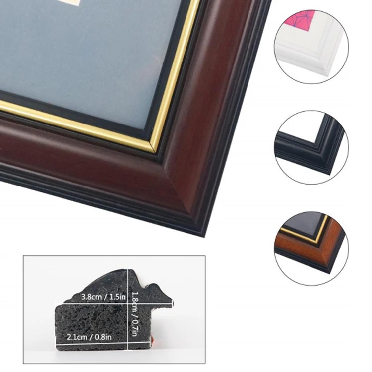 Customization Eco-Friendly Graduation Photo Frame Wall Mounting Certificate Diploma Frame with Two Opening Mat Displays