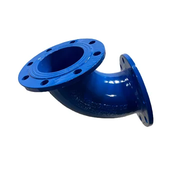 Ductile Iron Pipe Fitting Double Flange 90 Degree Elbow Bend for Water Pipe