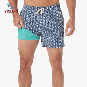 Wholesale Custom New Fashion Shorts Trunk Men Swim Trunks Drawstring Quick Drying Beach Shorts