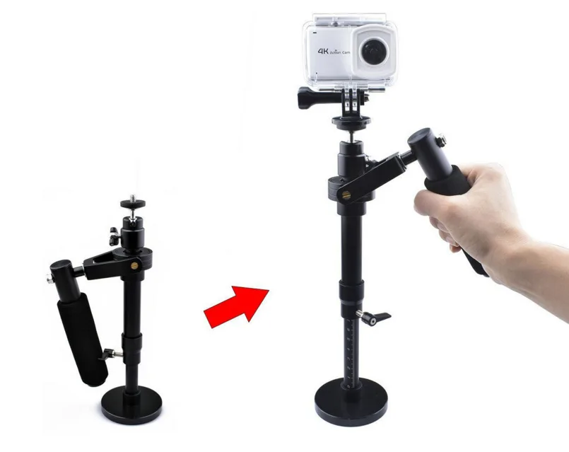 Adjustable S30 Camera Steadicam Handheld Gyro Gimbal Video Handle  Stabilizer for Mobile Phone and Gopros Hero Action Cameras