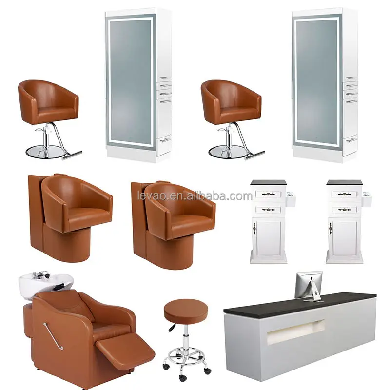 Beauty Barber Shop Salon Equipment And Furniture Acrylic Styling Chair