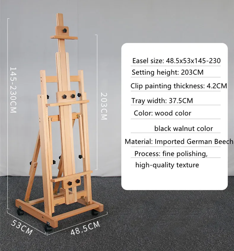Wholesale Professional Master Studio French Drawing Floor Wooden Stand