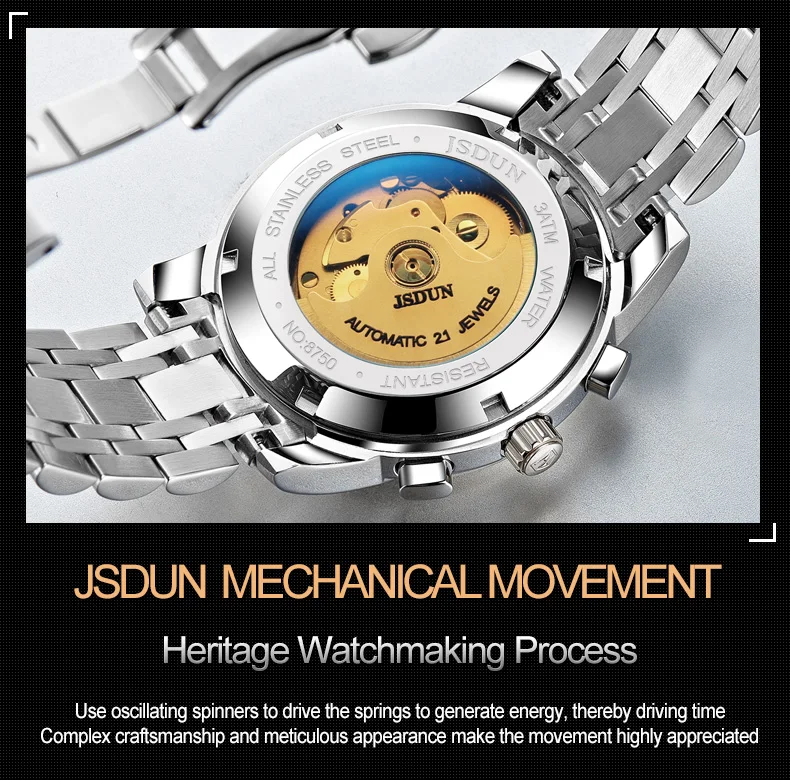 JSDUN Men Watch Top Luxury Brand | GoldYSofT Sale Online