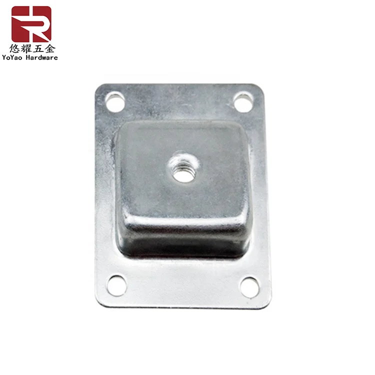 Nordic 10 Degree Contemporary Square Angle Top Chair Leg Mounting Plates Metal Furniture for Dining Living Room Home Office