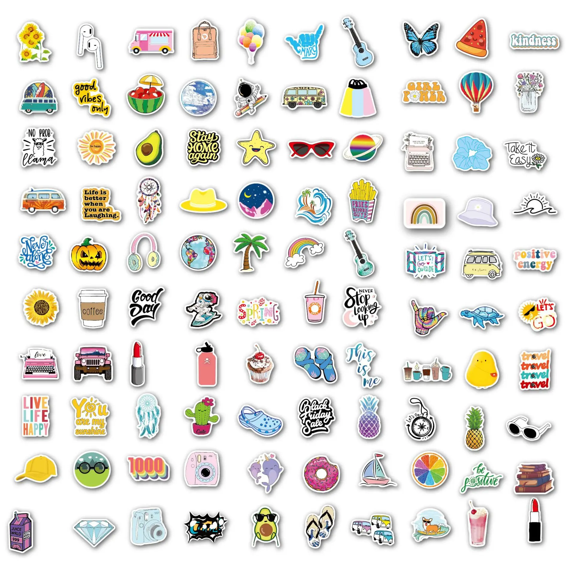300 pcs cute stickers pack for
