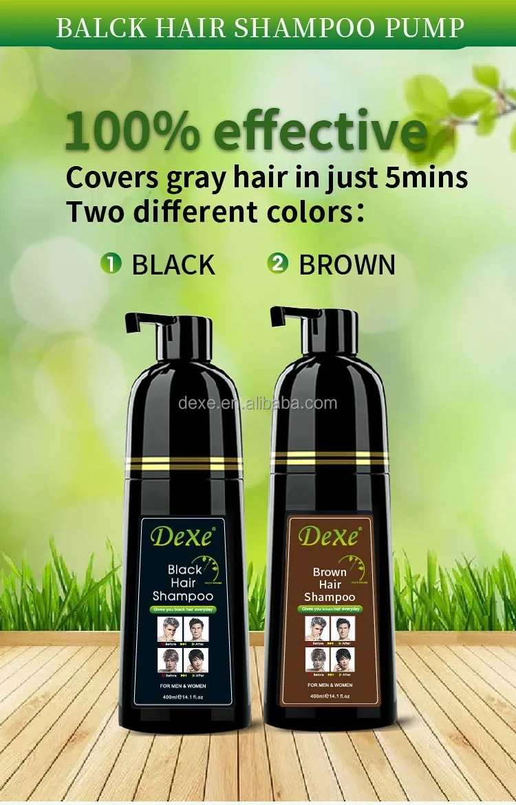 Dexe Subaru Factory High Quality Vip Hair Color Shampoo Bottle For White Hair  Dye Hair Black Herbal Permanent Exw Negotiable - Buy Two In One Bottle Hair  Color Shampoo,Hair Dye Shampoo Squeeze