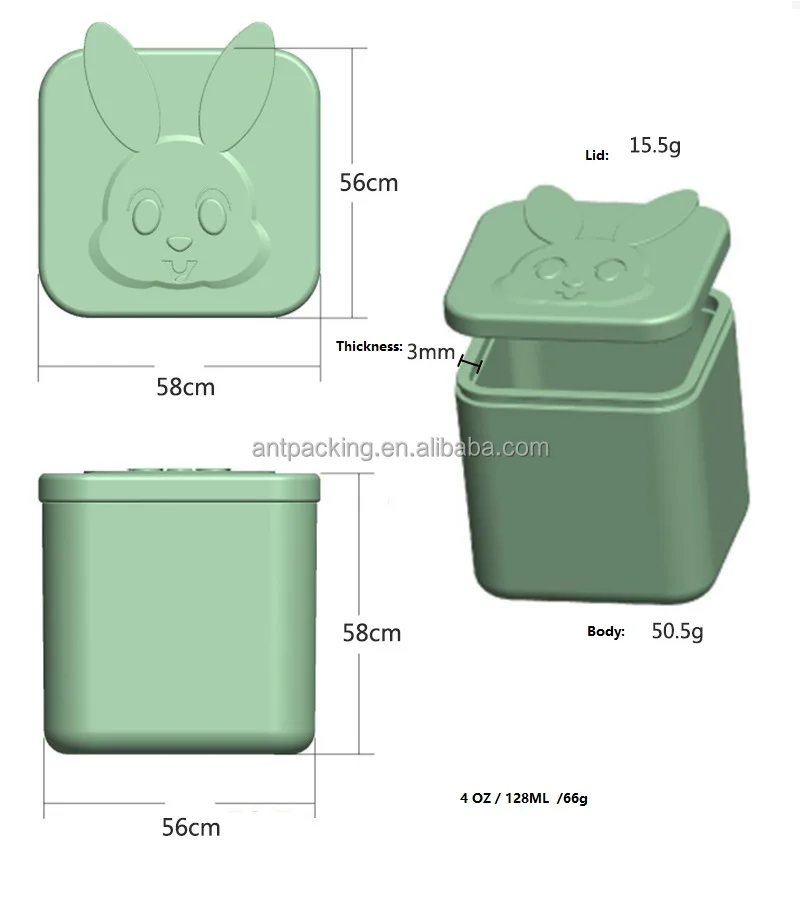 Cupcake Liner Square Silicone Lunch Box Dividers Small Condiments Container Salad Sauce Silicone Container With Lid