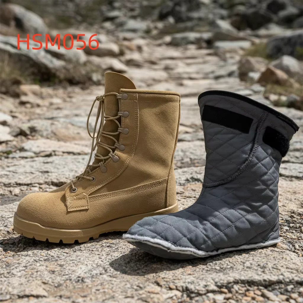BTY,Gobi Hiking Full Leather Combat Boots with Water-proof Sock Chile Market Popular Classic Belleville Tactical Boots HSM056