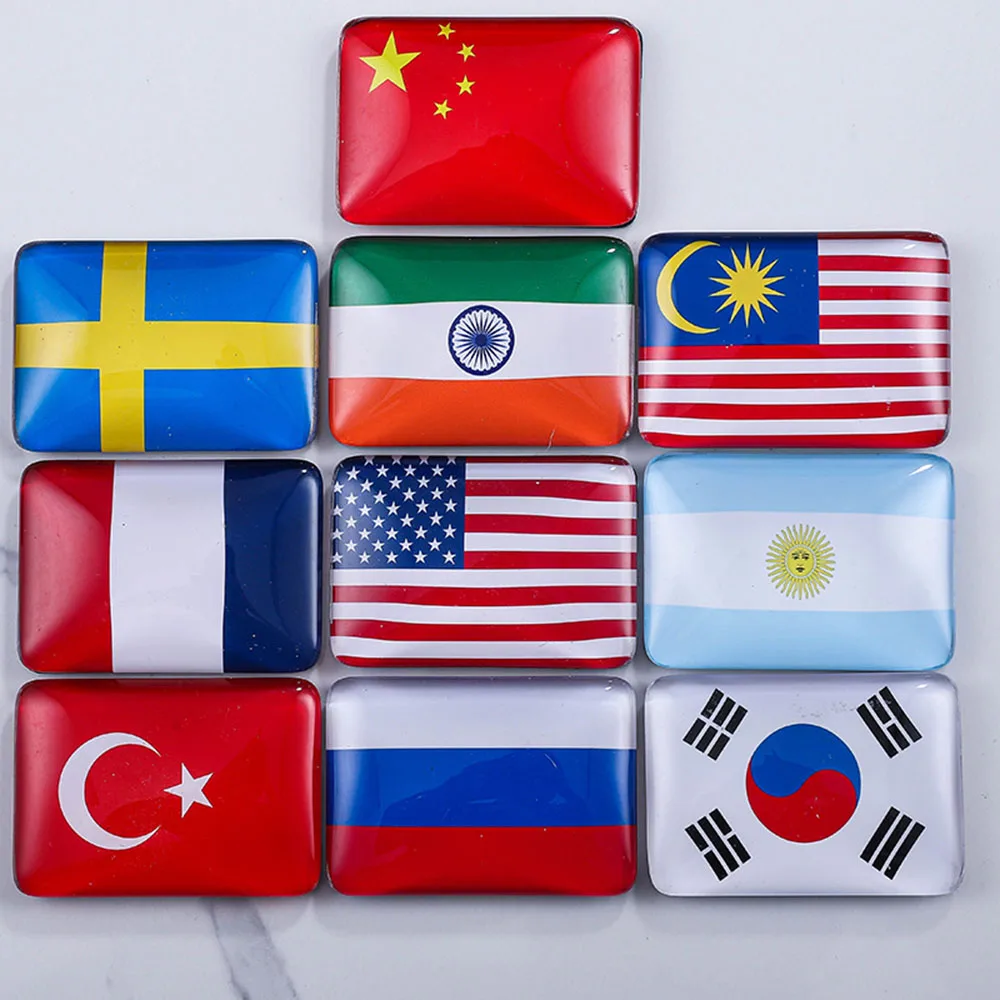 2026 Football World USA Canada Mexico National Flags Souvenir Fridge Magnet Minimalist Home Decor Magnetic Fridge Magnet