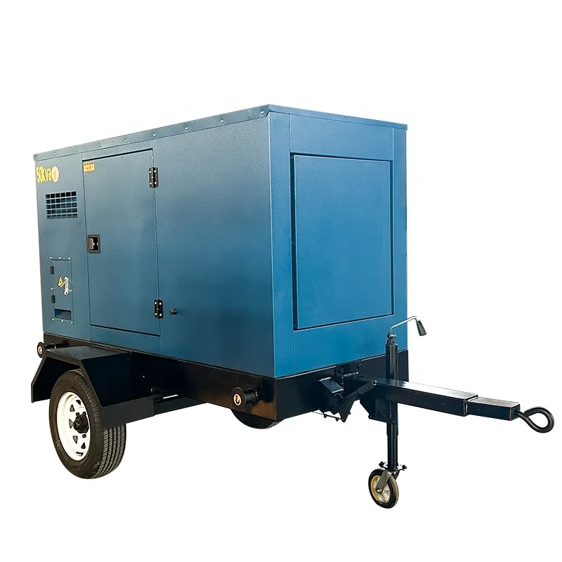 Movable Trailer Type Silent Diesel Generator