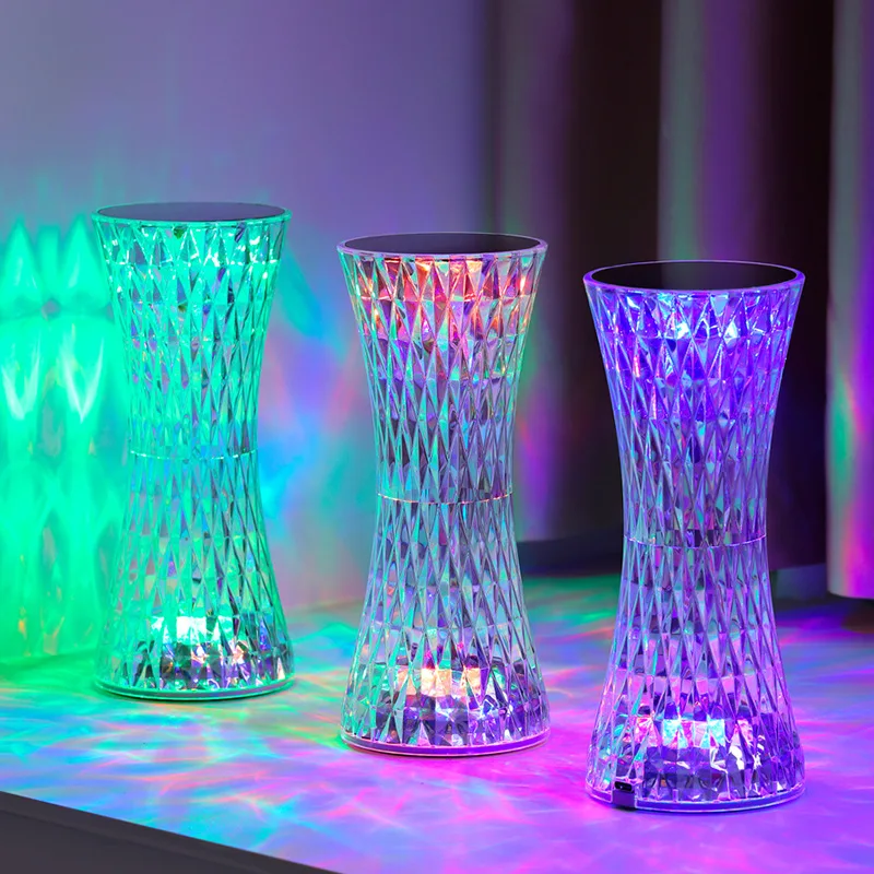 New Arrival Touch Remote Modern Table Lamps Night Atmosphere Cordless 16 RGB Table Lamps Acrylic LED Design Light Rechargeable - Image 4