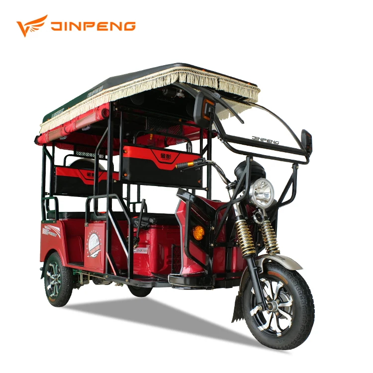 Cheap Electric Rickshaw 4 Passenger Solar Electric Tricycle India Electric Tuk Tuk for Sale in Kenya Made I