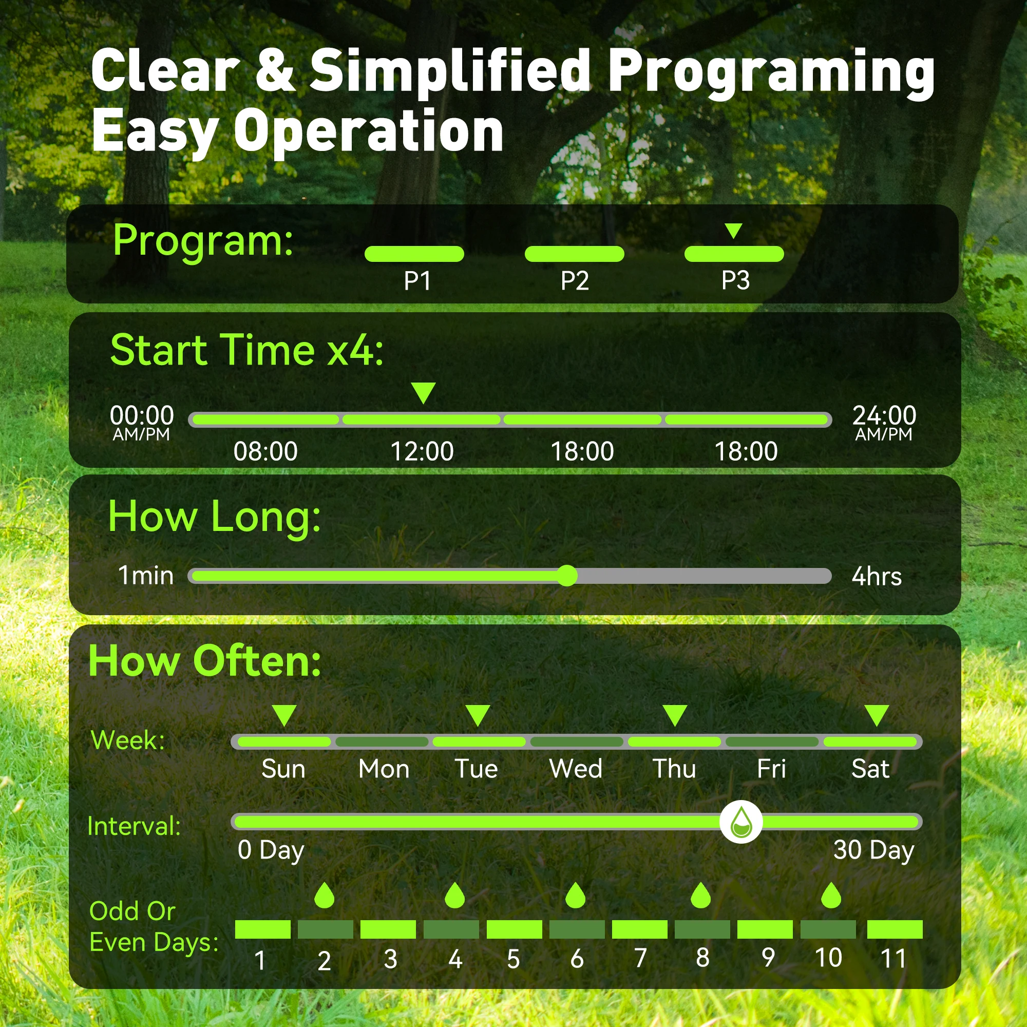 RainPoint 12-ZONE DIGITAL IRRIGATION CONTROLLER