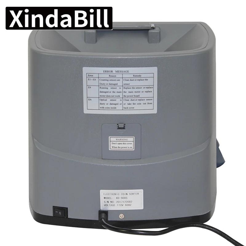 Xiindabill-9005 счетчик монет & сортировочная машина для банка, магазин, супермаркет. USD, евро, автоматизированное проектирование и изготовление.