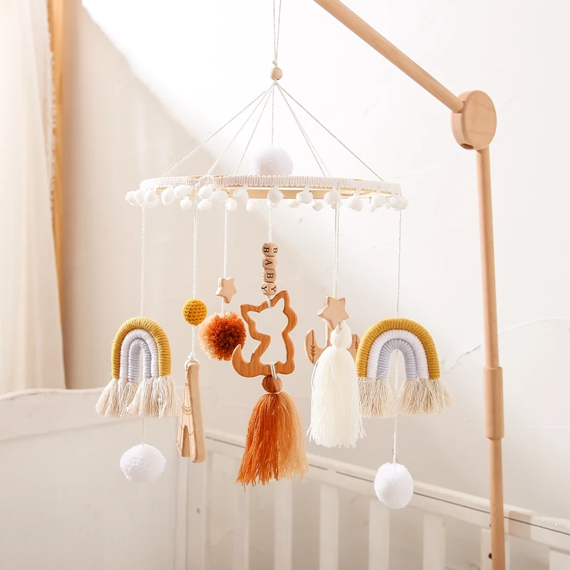 Krippenmobile Filz - Hngendes Babybett Mobile Mit Sternen & Wolken Fr  Kinderzimmer & Kinderwagen Hngendes Mobile Stern Wolke