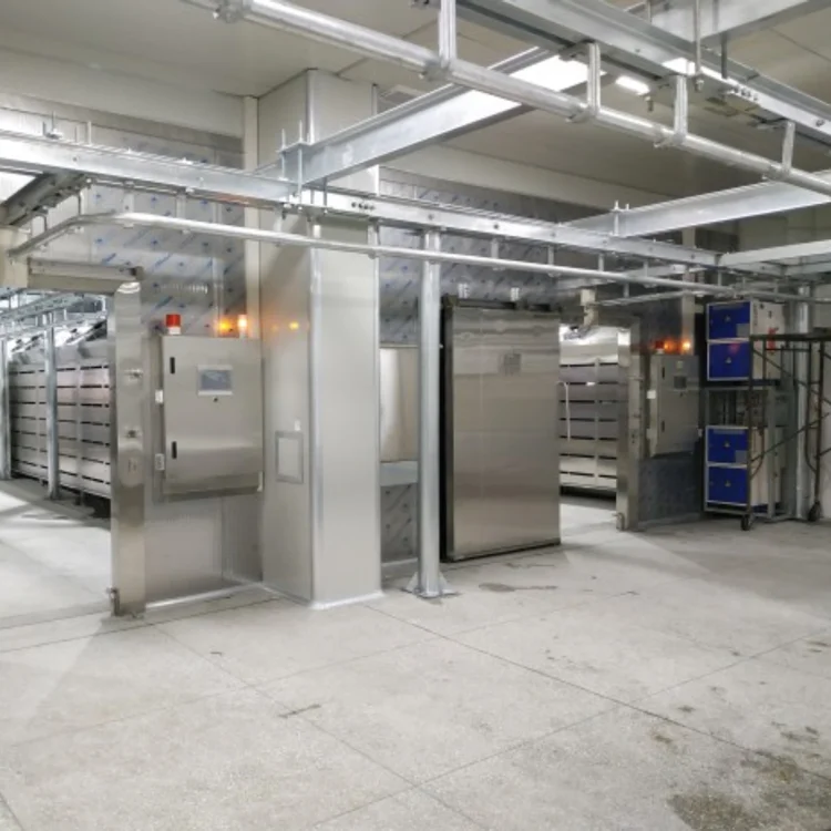 Professional low temperature and high humidity thawing chamber suitable for slaughterhouse operations