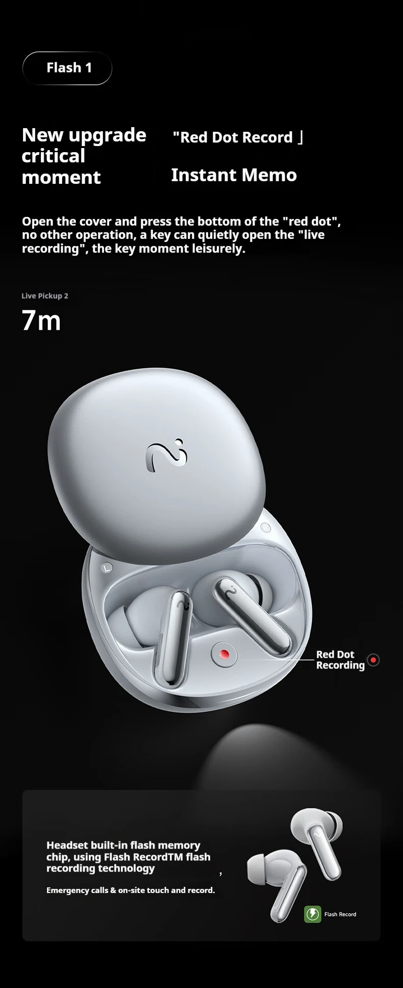 IFLYBUDS Pro2 In-Ear Wireless Earbuds with AI Real-Time Translator
