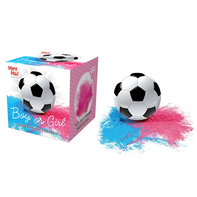Heyha Baby Boy Girl Gender Reveal Soccer Ball Powder Inside Gender