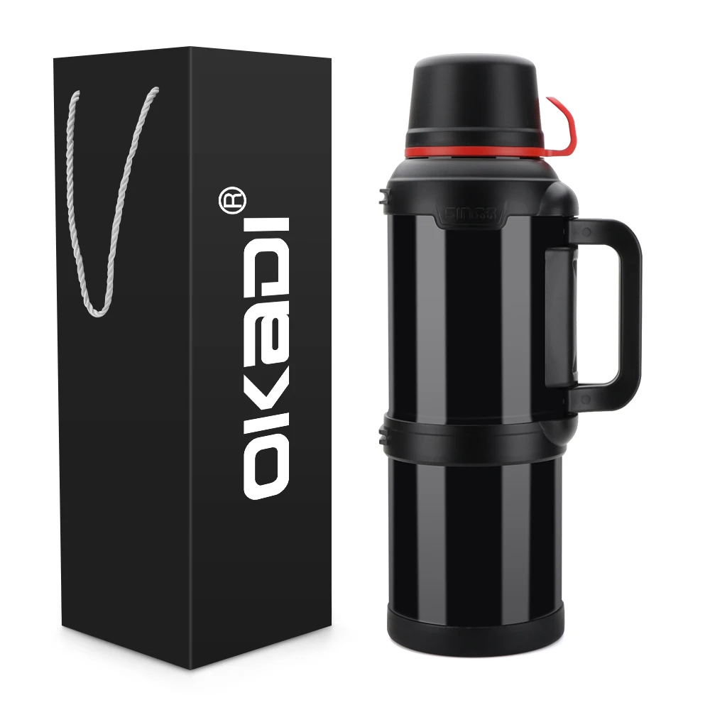 OKADI Double Wall Travel Pot - 3600ml & 4000ml Vacuum Flask