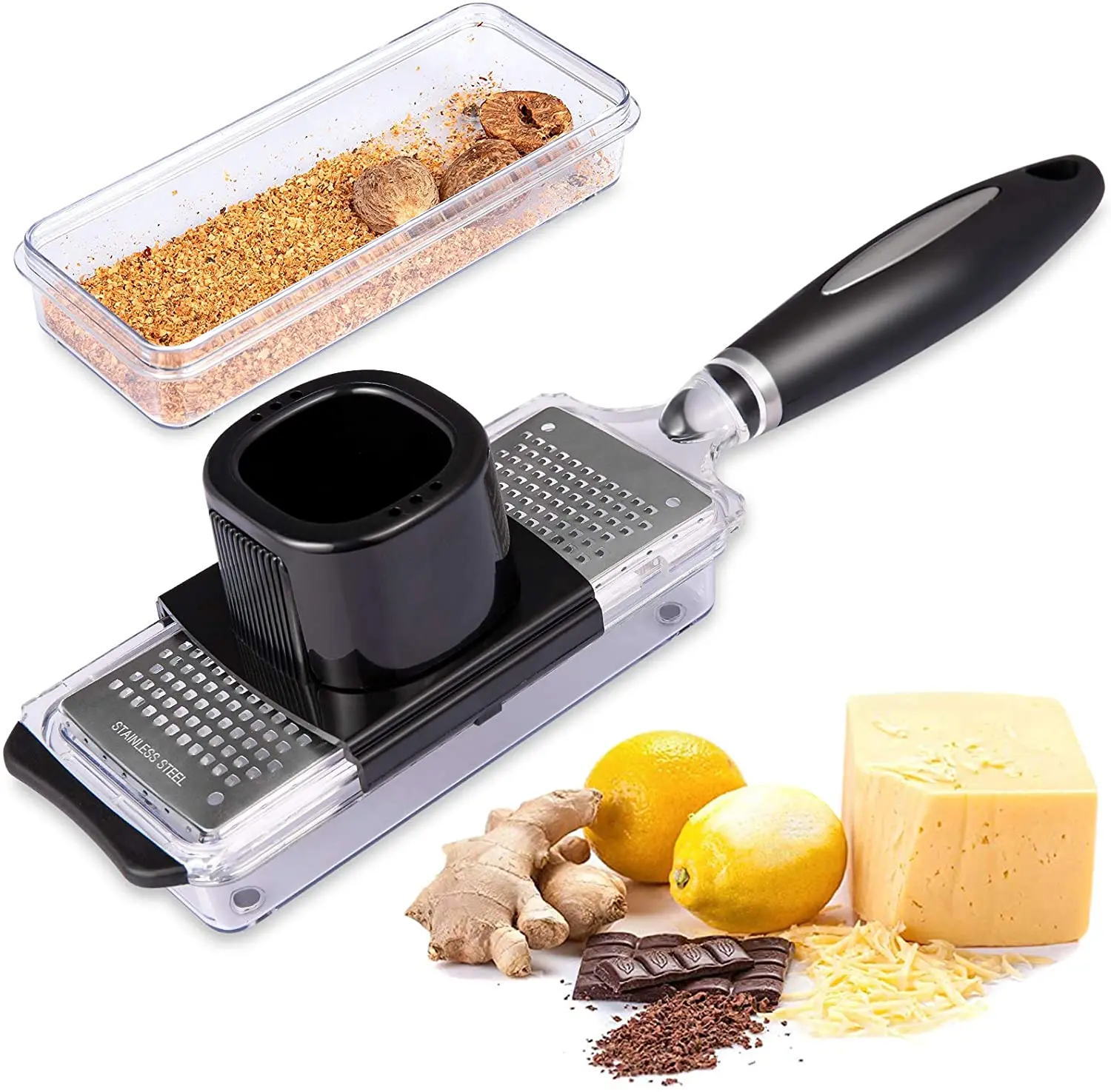 Food Catcher Container for Best Four Sided Box Cheese Grater Lemon