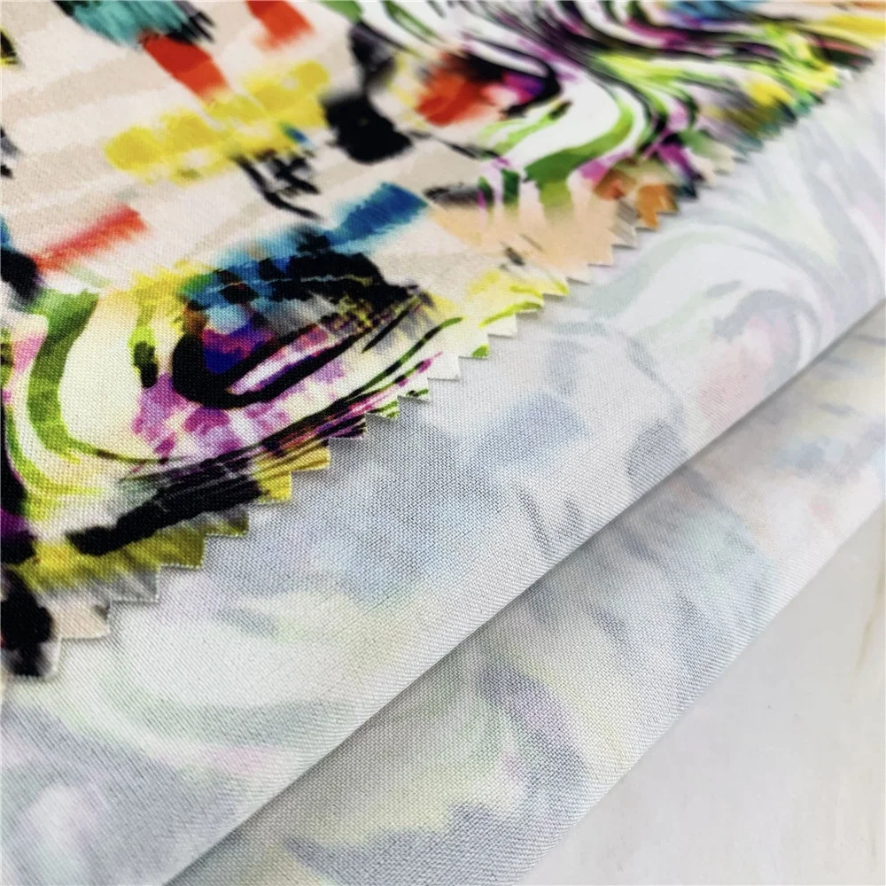 
 Йога ткань, 4-слойная трикотажная ткань на основе лайкры, с принтом на заказ  